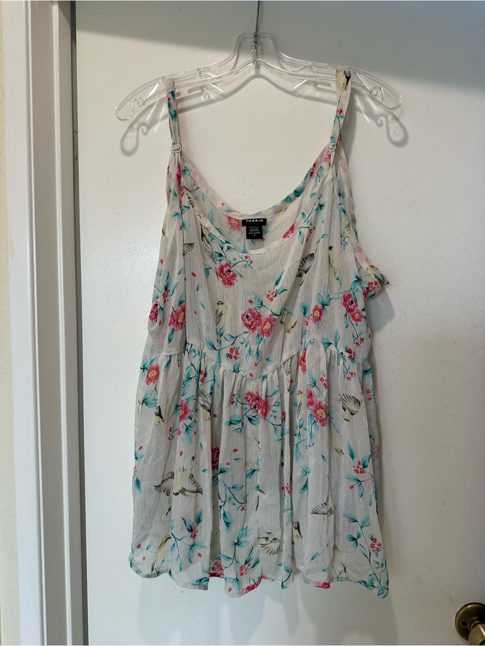torrid Floral Print Spaghetti Strap Camisole Size 4
